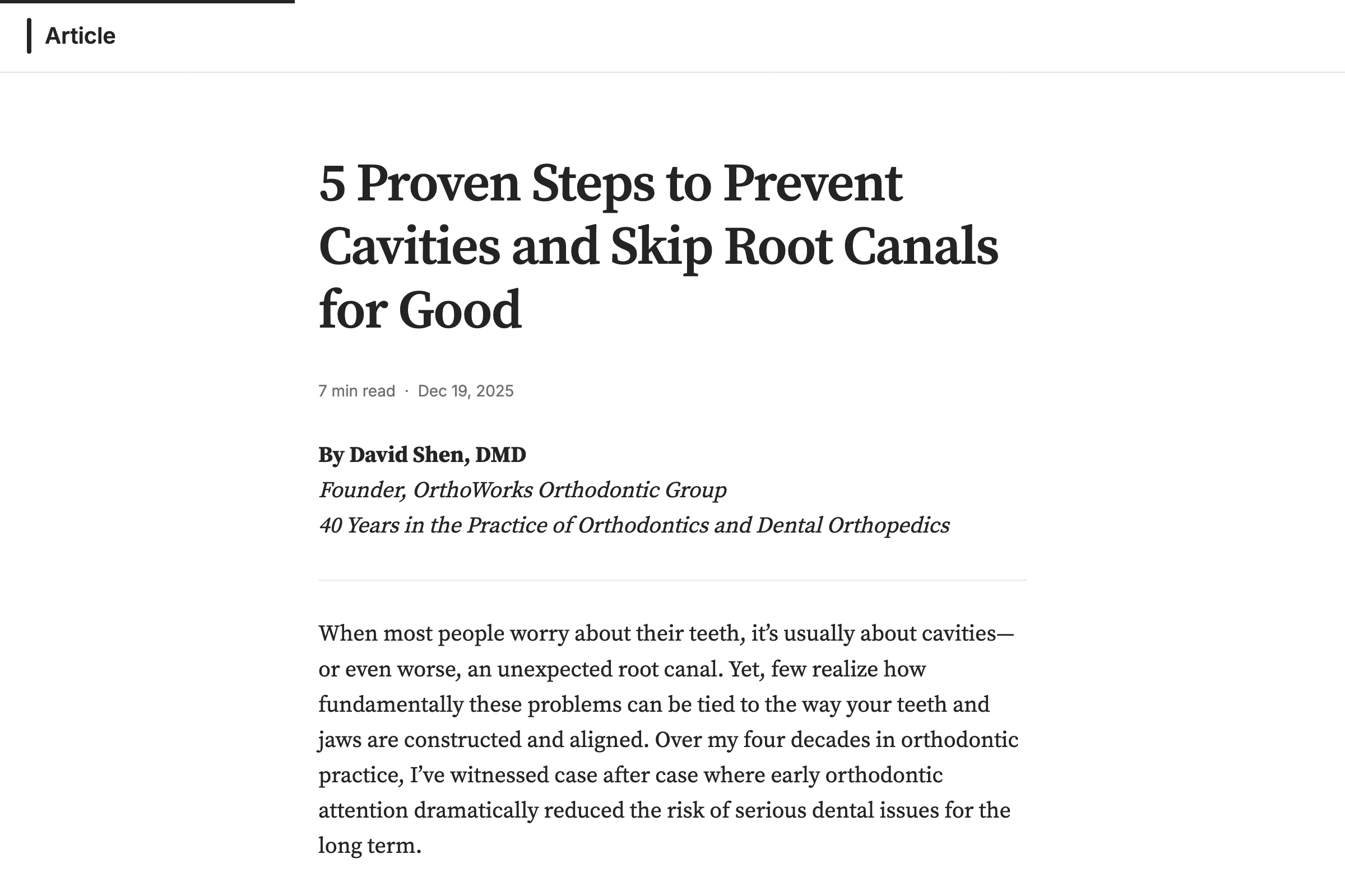 5 Proven Steps to Prevent Cavities and Skip Root Canals for Good