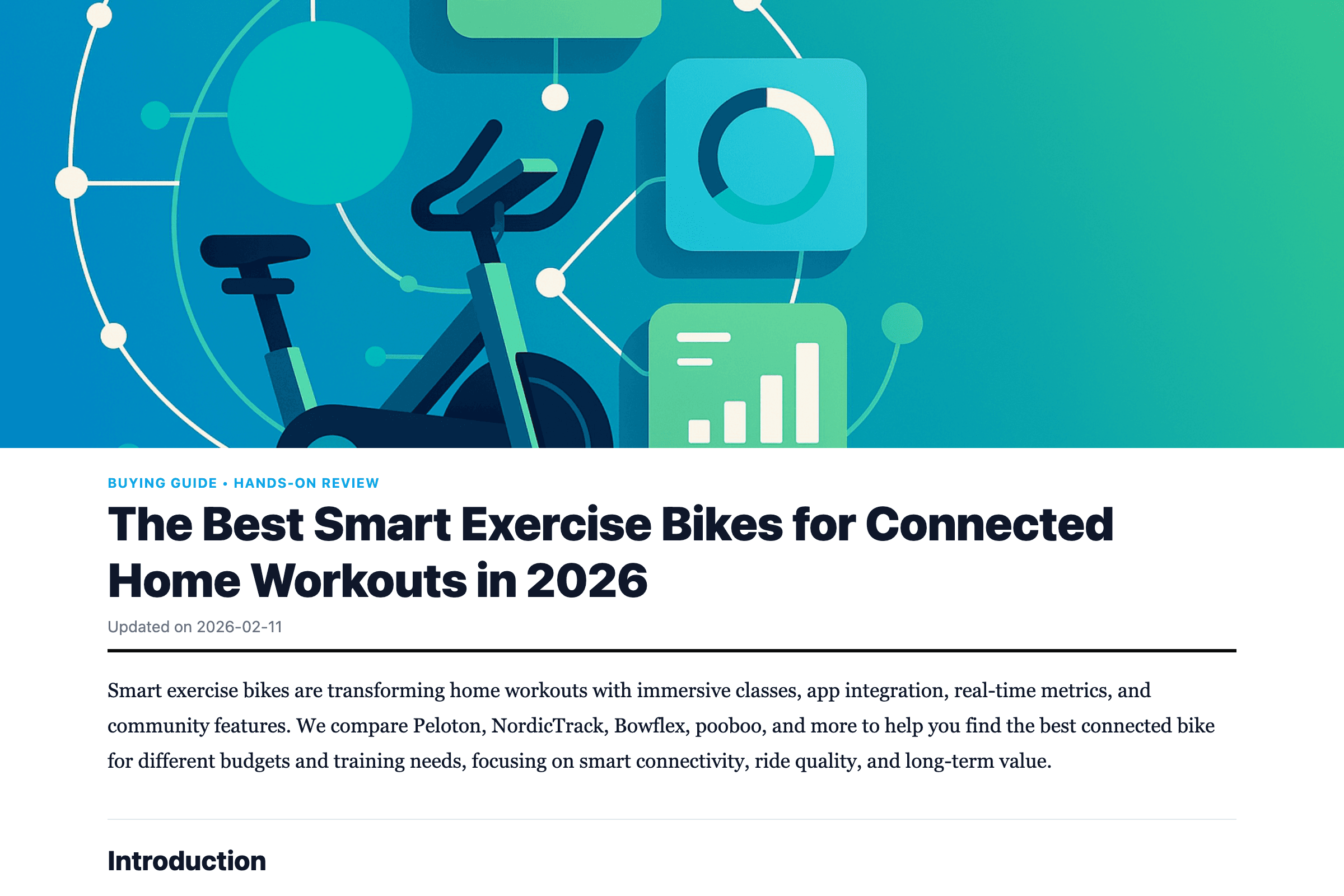 The Best Smart Exercise Bikes for Connected Home Workouts in 2026