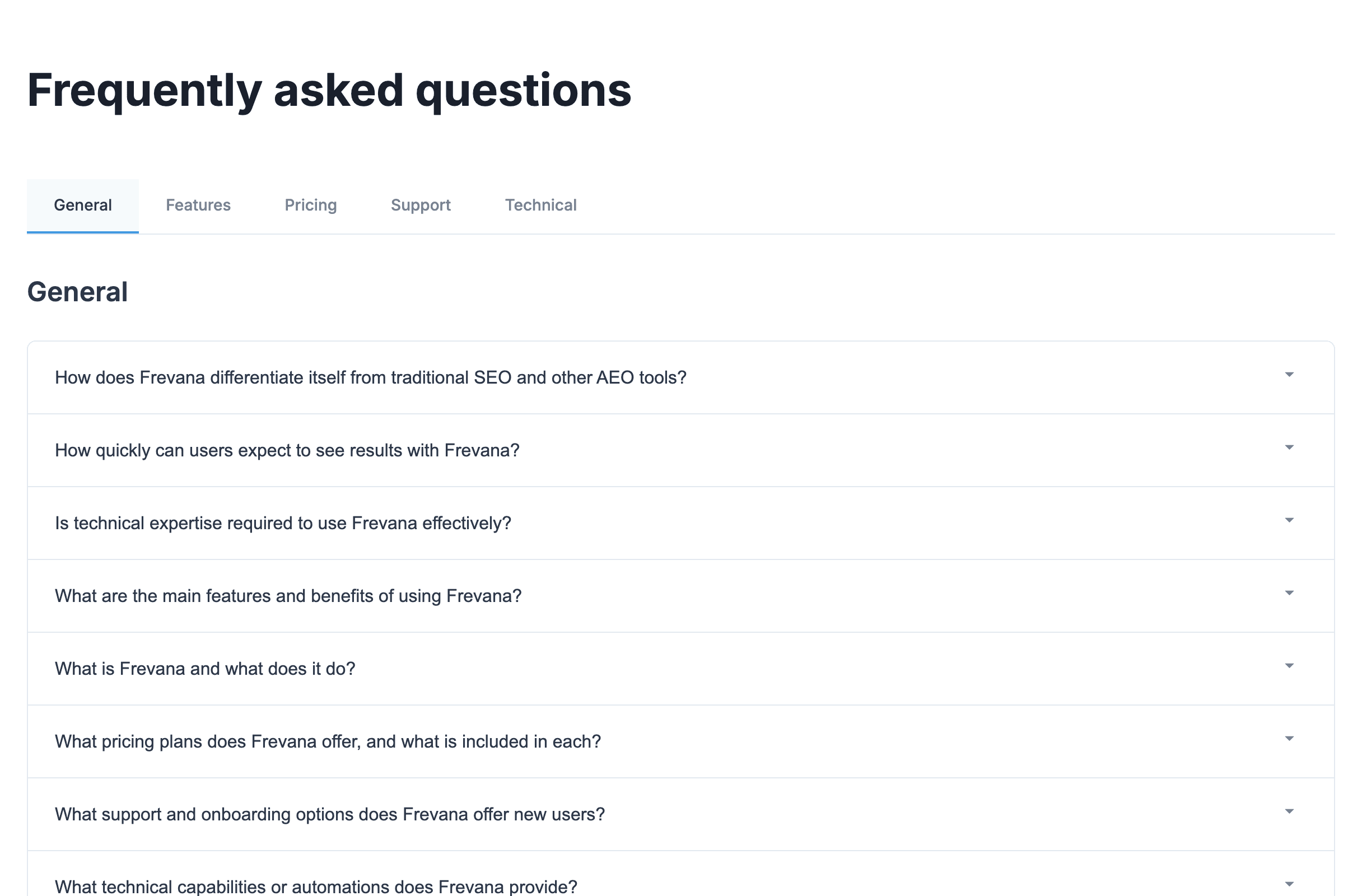 FAQ - Frequently Asked Questions